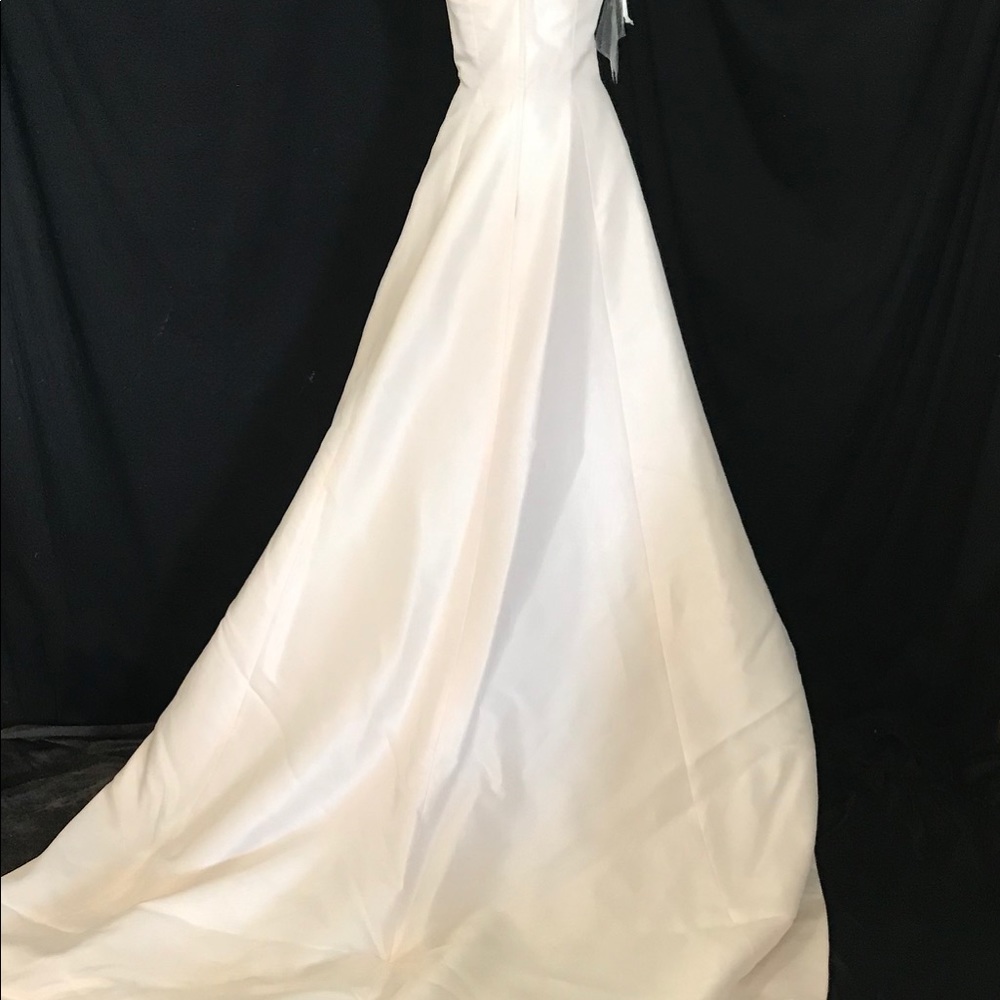 NWT Rena Koh Blush Mikado Silk Wedding Dress 12 - Picture 5 of 6